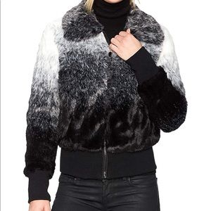 Sam Edelman ombré faux fur jacket